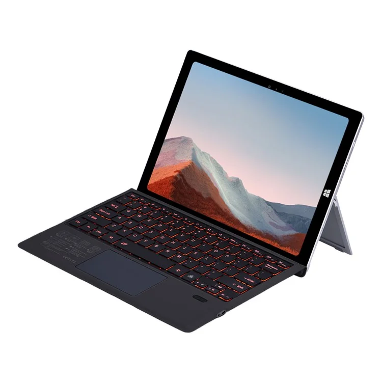 Клавиатура 1109-D с поддержкой Bluetooth для Microsoft Surface Pro 7+ / 7 / 6 / 5 / 4 / 3 с тачпадом и подсветкой