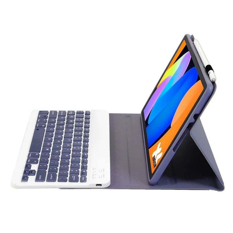 AM31 For Lenovo Xiaoxin Pad 11 2025 / Idea Tab Tablet TB336ZU / TB336FU Leather Case Bluetooth-Compatible Keyboard - Purple