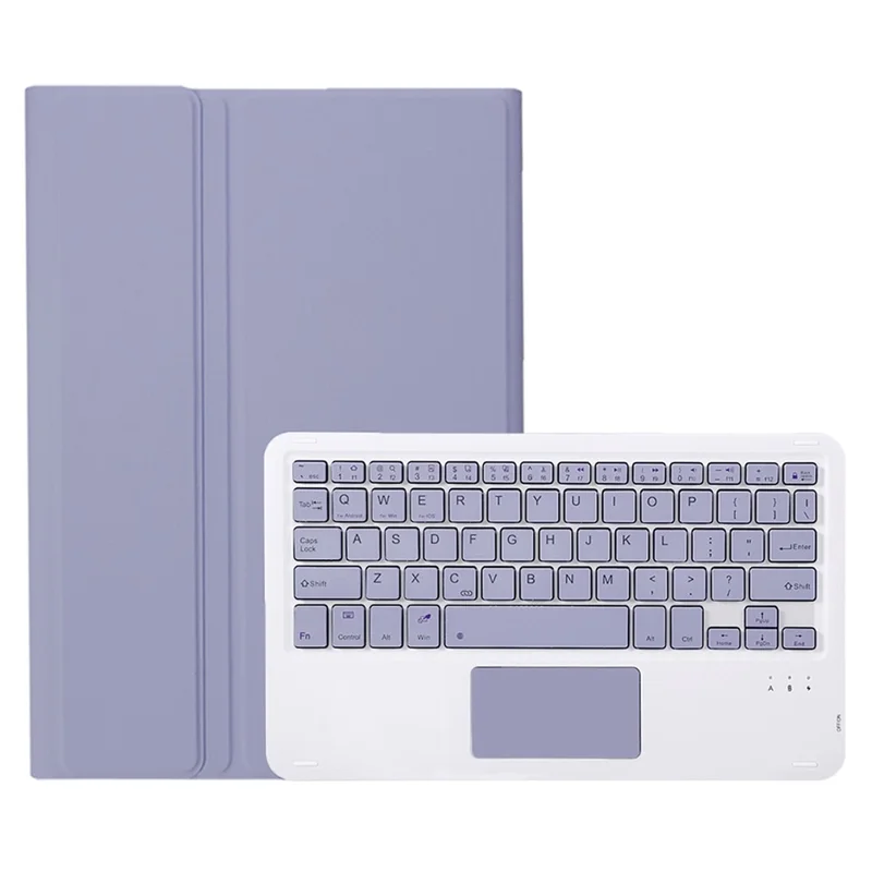 AM31-A Für Lenovo Xiaoxin Pad 11 2025/Idea Tab Tablet TB336ZU/TB336FU Lederhülle mit Touchpad Bluetooth-kompatibler Tastatur - Lila