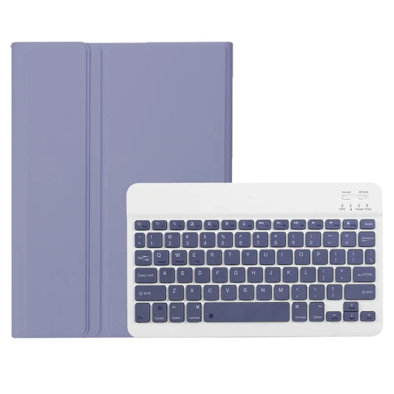 A0N15 Für Xiaomi Redmi Pad 2 Abnehmbares Lederhülle Ultra Dünn Bluetooth-kompatibler Tastatur - Lila