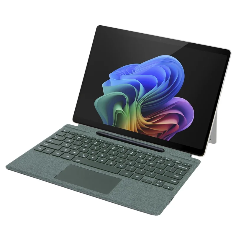2109-AS Bluetooth-Compatible Keyboard for Microsoft Surface Pro 12inch / 11 / 10 / 9 / 8 / X Touchpad Backlit Tablet Keyboard - Green