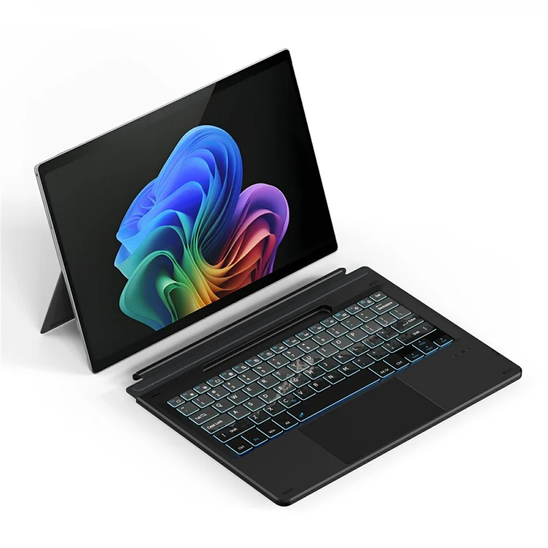 DUX DUCIS CK Pro Series For Microsoft Surface Pro 11 / 10 / 9 / 8 / X Touchpad Keyboard with Backlit - Mountain Landscape Color Edition