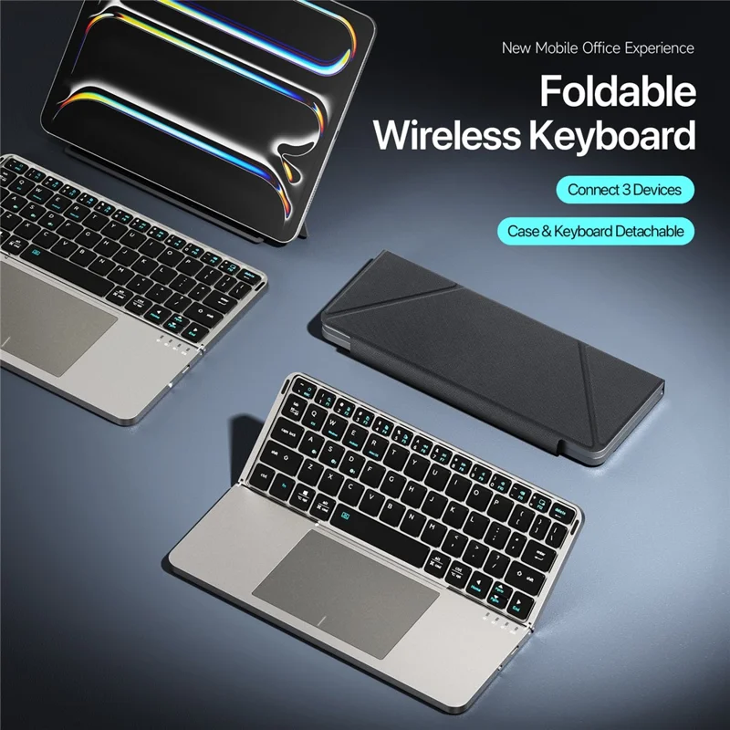 DUX DUCIS OK Faltbare Serie Touchpad-Tastatur für Tablet / Telefon Zweifach-Design Bluetooth-kompatibel 5.0 Tastatur