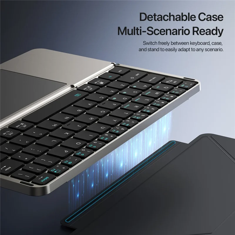 DUX DUCIS OK Faltbare Serie Touchpad-Tastatur für Tablet / Telefon Zweifach-Design Bluetooth-kompatibel 5.0 Tastatur
