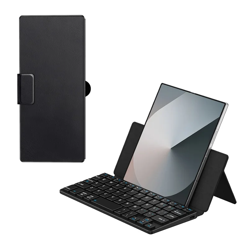 DUX DUCIS OK Mini Series Tragbare Tastatur mit Klappdeckel 3-in-1 Mini Wireless Tastatur Ultra Dünn