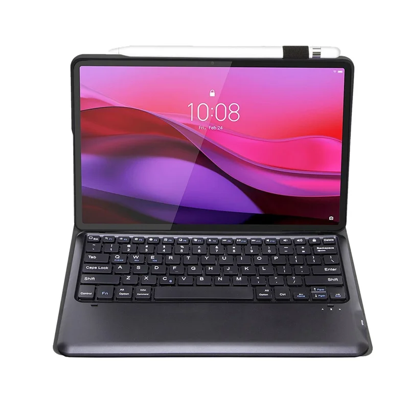 AM30 para Lenovo Yoga Tab Plus Funda con Teclado Bluetooth Desmontable Ultrafino con Soporte para Tablet - Negro