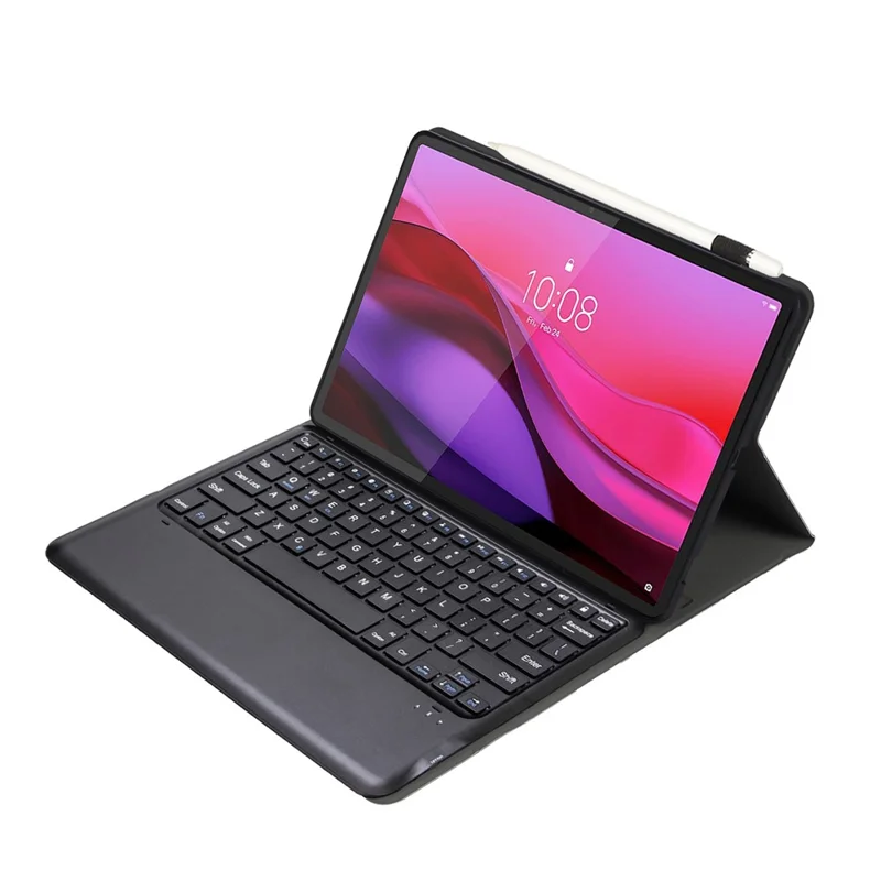 AM30 para Lenovo Yoga Tab Plus Funda con Teclado Bluetooth Desmontable Ultrafino con Soporte para Tablet - Negro