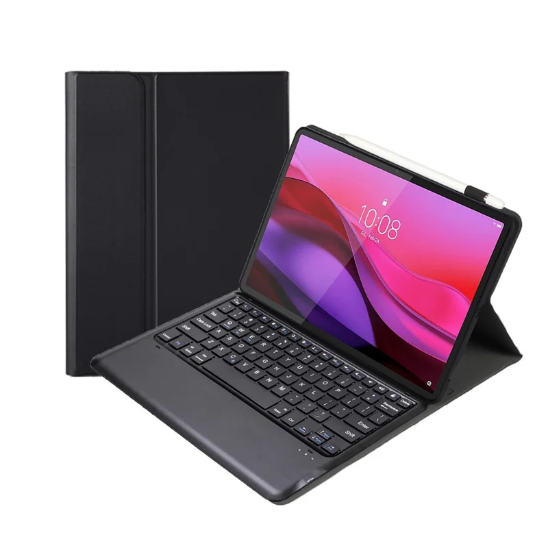 AM30 para Lenovo Yoga Tab Plus Funda con Teclado Bluetooth Desmontable Ultrafino con Soporte para Tablet - Negro