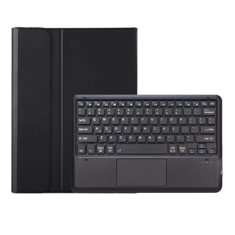 AM30-A Para Lenovo Yoga Tab Plus Teclado Bluetooth com Touchpad Destacável, Capa de Couro Ultrafina para Tablet - Preto
