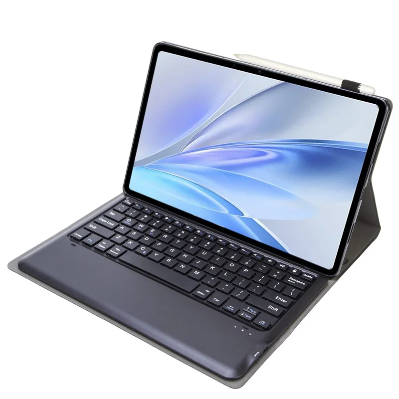 AV15 For vivo Pad SE Detachable Bluetooth-Compatible Keyboard Ultra Thin Leather Tablet Case - Black