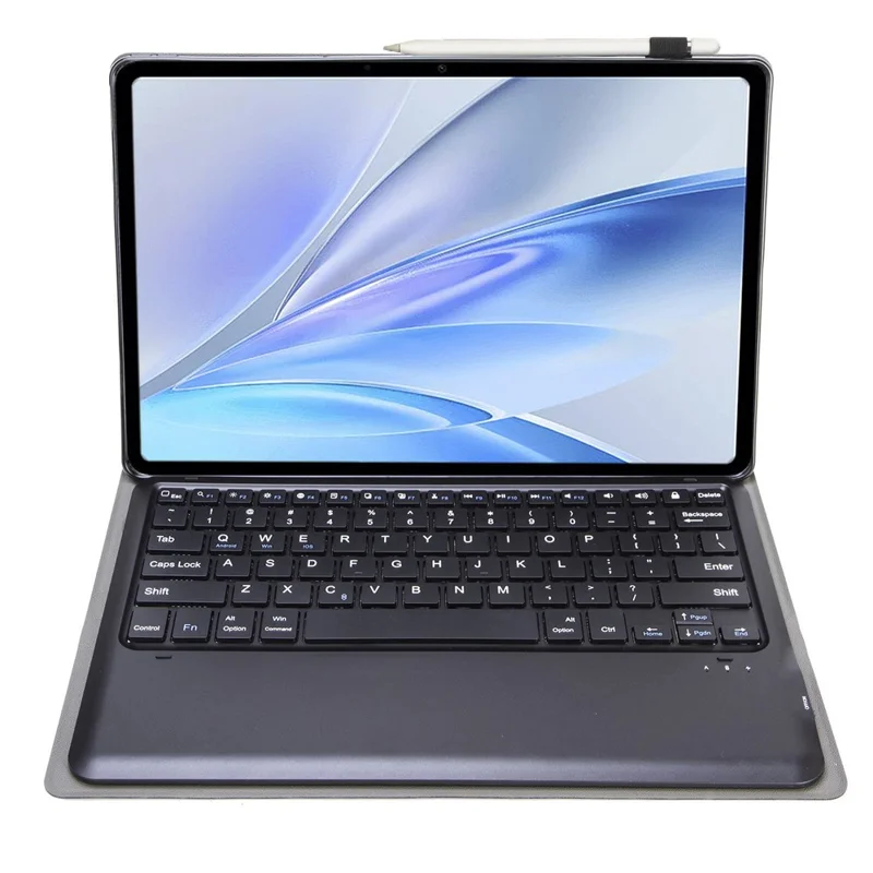 AV15 For vivo Pad SE Detachable Bluetooth-Compatible Keyboard Ultra Thin Leather Tablet Case - Black