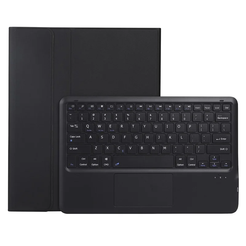 AV15-A für vivo Pad SE Abnehmbares Touchpad Bluetooth-kompatibler Tastatur Ledertablett-Hülle - Schwarz