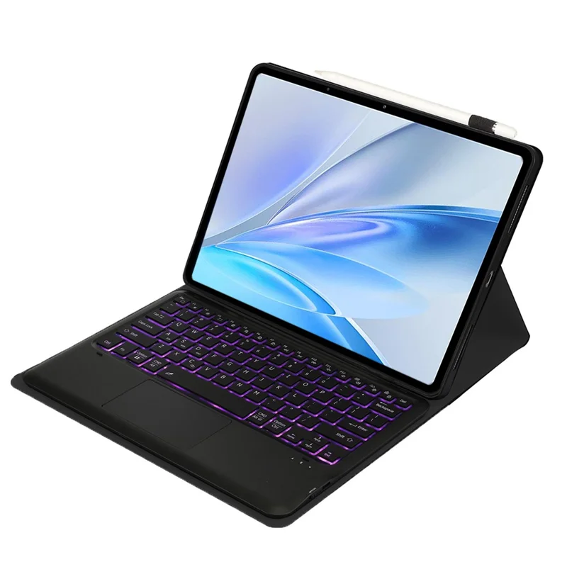 AV15-AS For vivo Pad SE Detachable Bluetooth-Compatible Touchpad Backlit Keyboard Leather Tablet Case