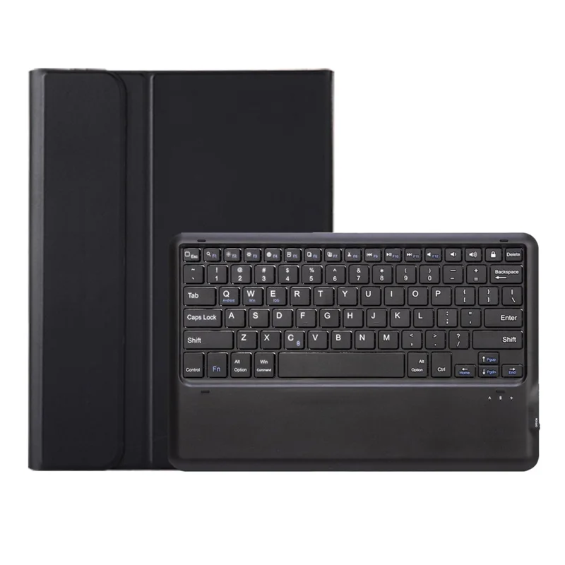 AV14 Leather Case for vivo Pad5 Pro / Pad3 Pro / iQOO Pad2 Pro Tablet Cover + Bluetooth-Compatible Keyboard - Black
