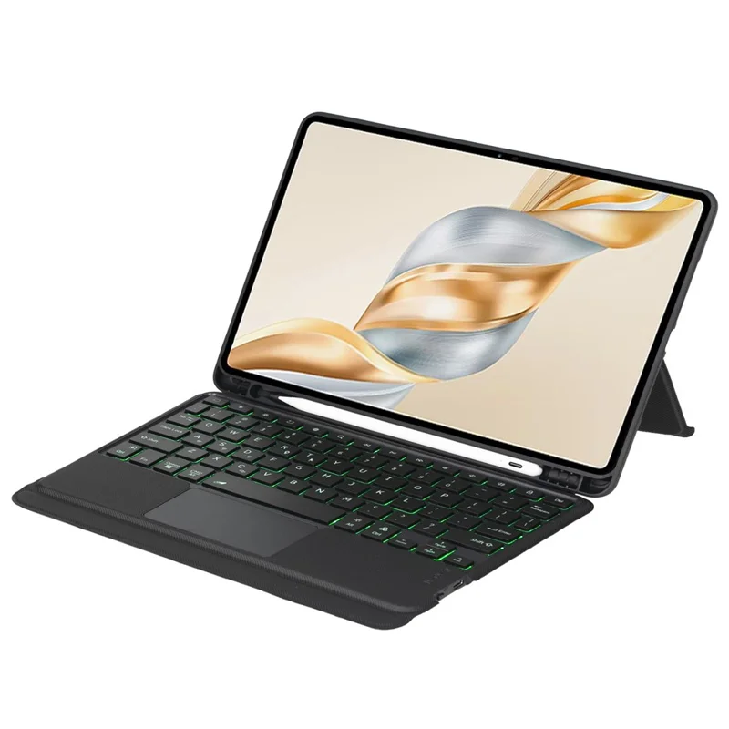 TH28-AS Für Honor Pad X9 Pro / Pad X9a Beleuchtete Touchpad Bluetooth-kompatible Tastatur Lederhülle