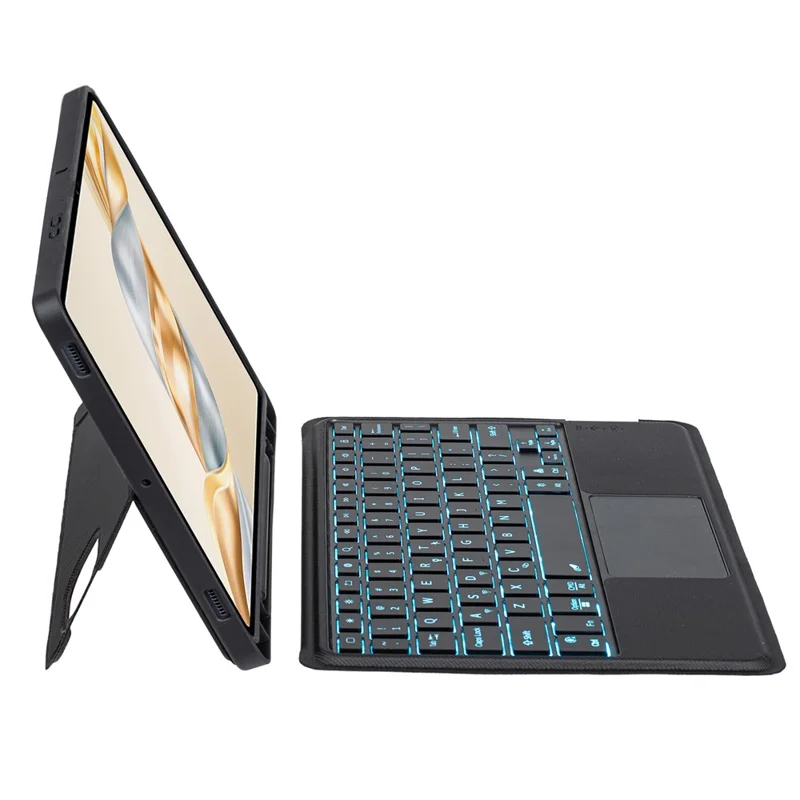 TH28-AS Für Honor Pad X9 Pro / Pad X9a Beleuchtete Touchpad Bluetooth-kompatible Tastatur Lederhülle