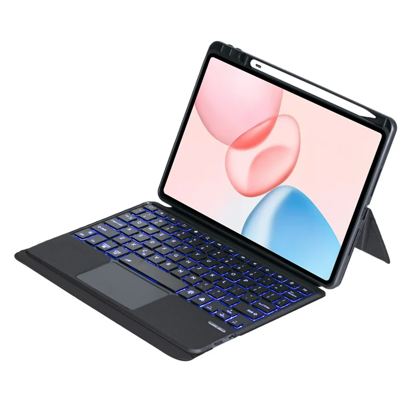 TH29-AS For Honor Pad 10 Beleuchtete Touchpad Bluetooth-kompatible Tastatur Lederhülle