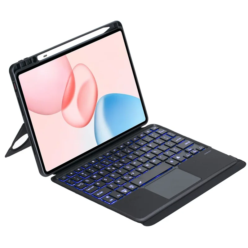 TH29-AS For Honor Pad 10 Beleuchtete Touchpad Bluetooth-kompatible Tastatur Lederhülle