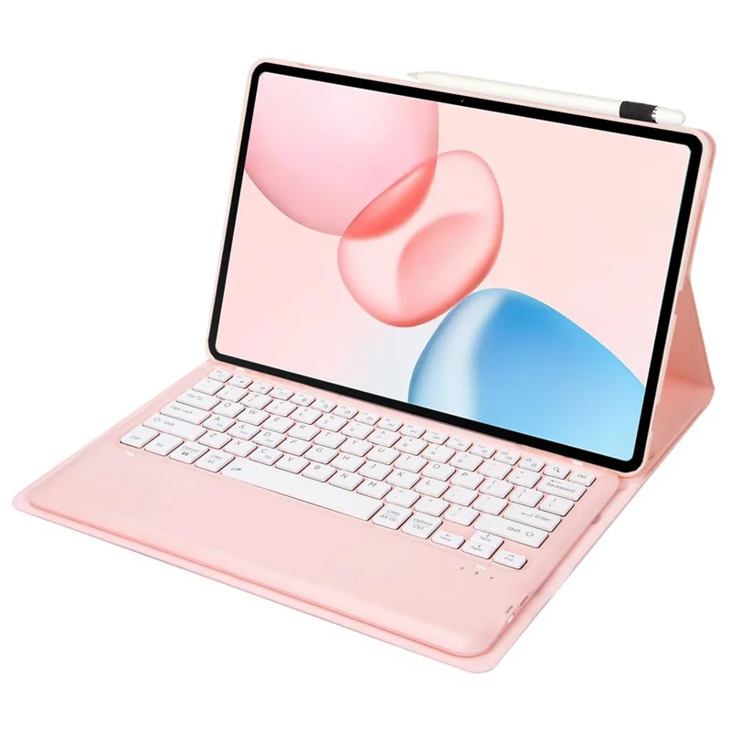 AH29 For Honor Pad 10 Detachable Bluetooth-Compatible Keyboard Ultra Thin Leather Tablet Case - Pink