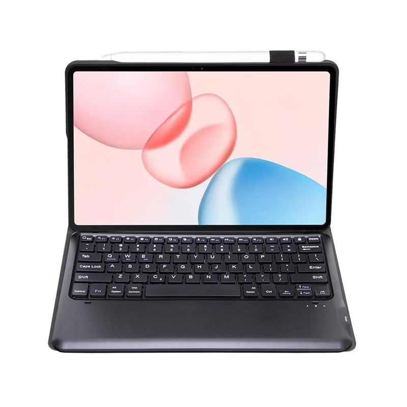 AH29 dla Honor Pad 10 Klawiatura Bluetooth z możliwością odkładania Cienka skórzana obudowa na tablet - Czarny