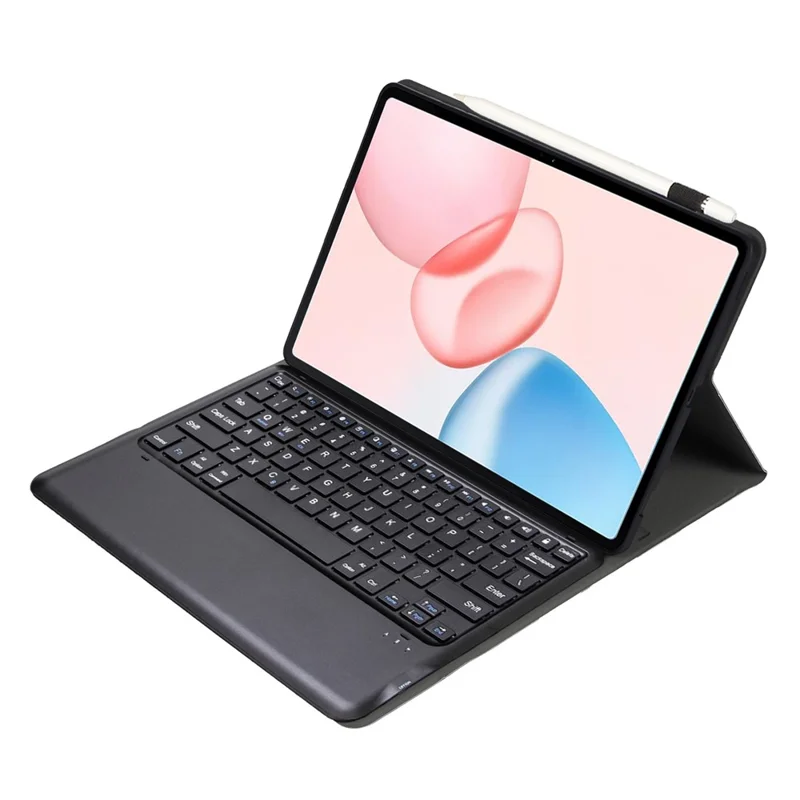 AH29 dla Honor Pad 10 Klawiatura Bluetooth z możliwością odkładania Cienka skórzana obudowa na tablet - Czarny