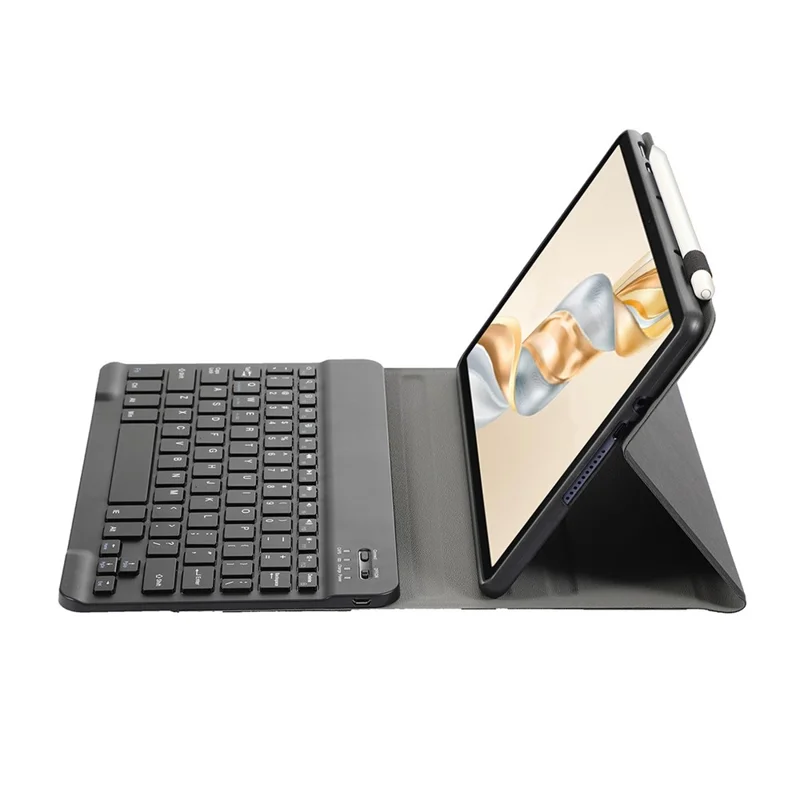 AH28 Pour Honor Pad X9a / X9 Pro Étui de tablette en cuir + TPU avec clavier Bluetooth détachable - Noir