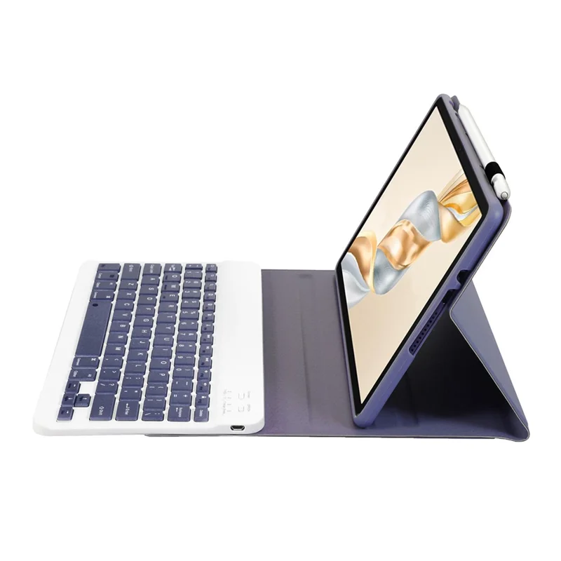 AH28 Pour Housse de Tablette Honor Pad X9a / X9 Pro avec Clavier Bluetooth Détachable en Cuir + TPU - Violet