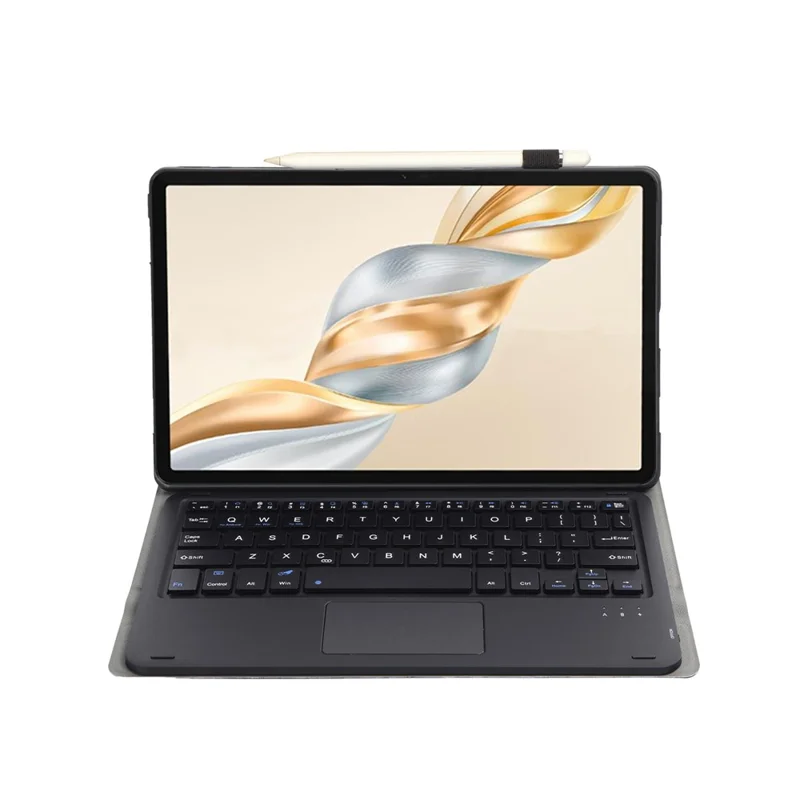 AH28-A Für Honor Pad X9a / X9 Pro Abnehmbares Touchpad Bluetooth-kompatibler Tastatur Ledertasche - Schwarz