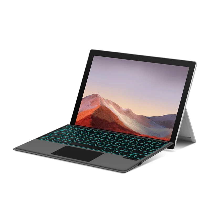 For Microsoft Surface Pro 11 / 10 / 9 / 8 Rechargeable Magnetic Bluetooth-compatible Wireless Keyboard with Backlit