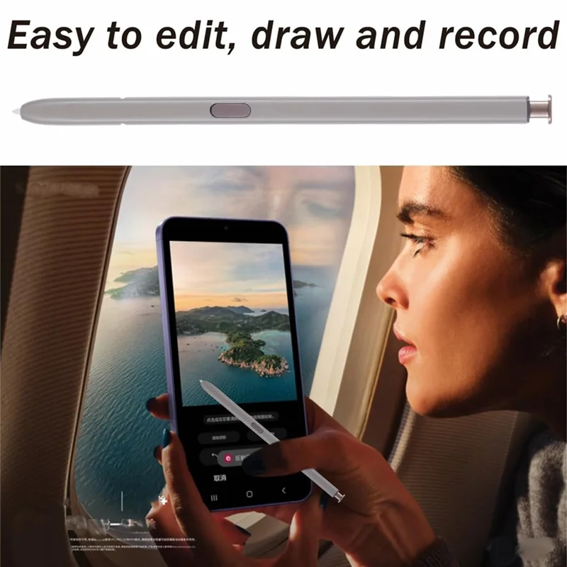 For Samsung Galaxy S24 Ultra S928 Touch Screen Capacitive Pen Stylus Pen (Without Logo) - Grey