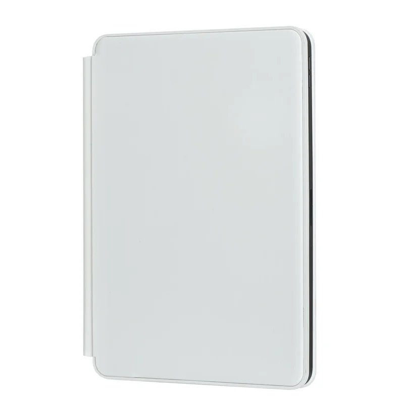 For iPad Pro 13 (2024) Bluetooth-compatible Keyboard Leather Case Floating Magnetic Keyboard with Touchpad - White
