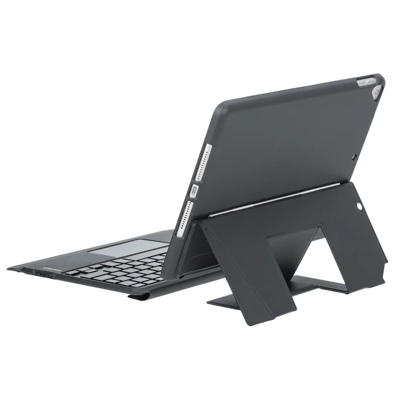 Capa de Teclado Compatível com Bluetooth para iPad 10.2 (2021) / (2020) / (2019) / iPad Air 10.5 polegadas (2019) / iPad Pro 10.5 polegadas (2017) com Suporte - Preto