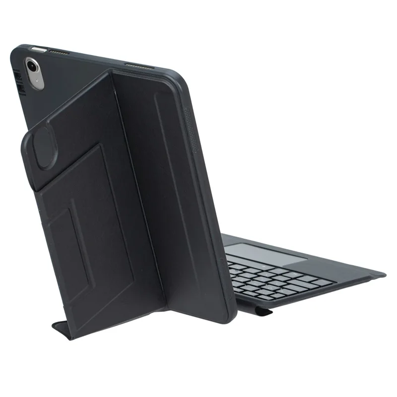 Para iPad (2025) / iPad 10.9 (2022) Capa com Suporte de Teclado Bluetooth Destacável com Touchpad e Iluminação de Fundo - Preto