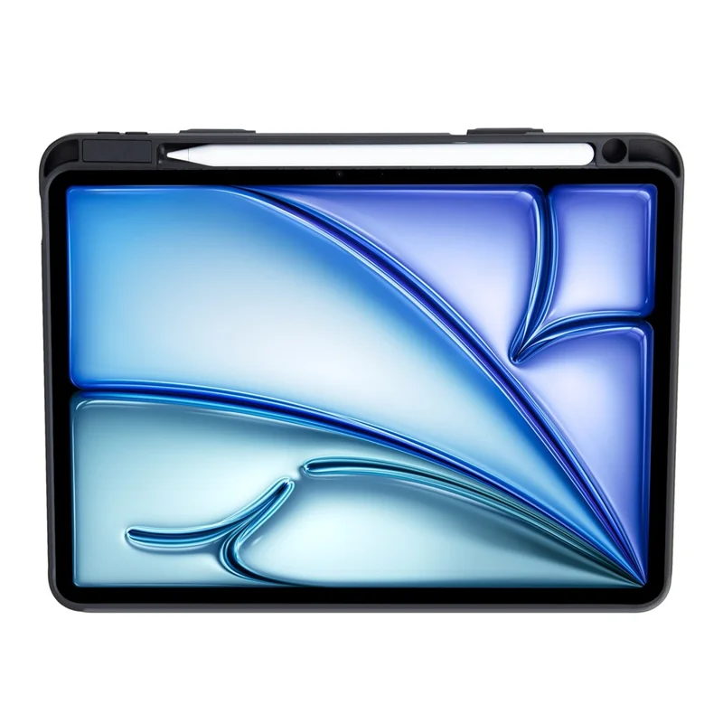 Étui support clavier compatible Bluetooth pour iPad Air 11 (2025) / (2024) / iPad Air (2022) / (2020) / iPad Pro 11 (2022) / (2021) / (2020) / (2018) - Noir