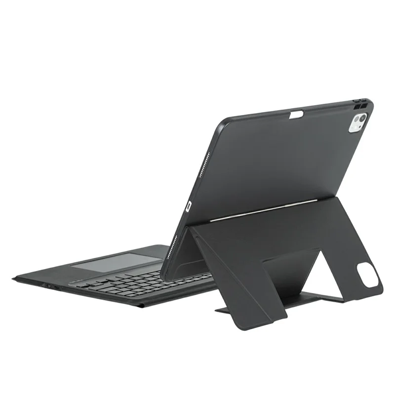 Étui support compatible Bluetooth pour iPad Air 13 (2025) / (2024) / iPad Pro 12.9 (2022) / (2021) / (2020) / (2018) - Noir