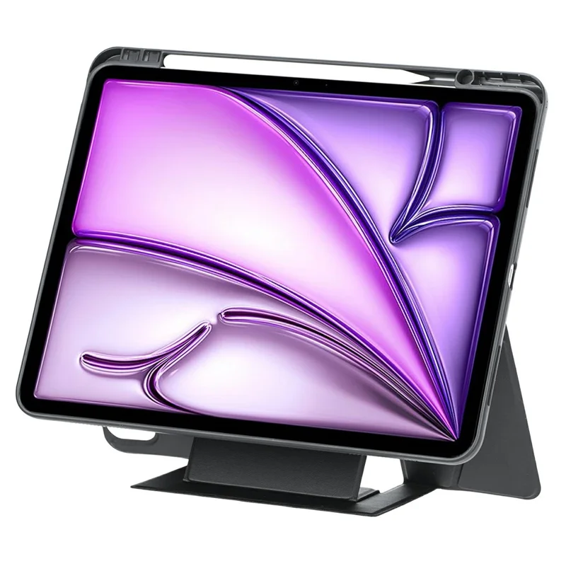Étui support compatible Bluetooth pour iPad Air 13 (2025) / (2024) / iPad Pro 12.9 (2022) / (2021) / (2020) / (2018) - Noir