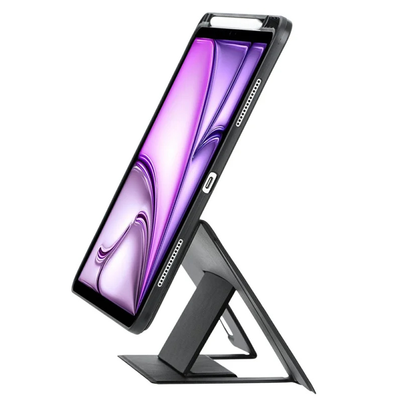 Étui support compatible Bluetooth pour iPad Air 13 (2025) / (2024) / iPad Pro 12.9 (2022) / (2021) / (2020) / (2018) - Noir
