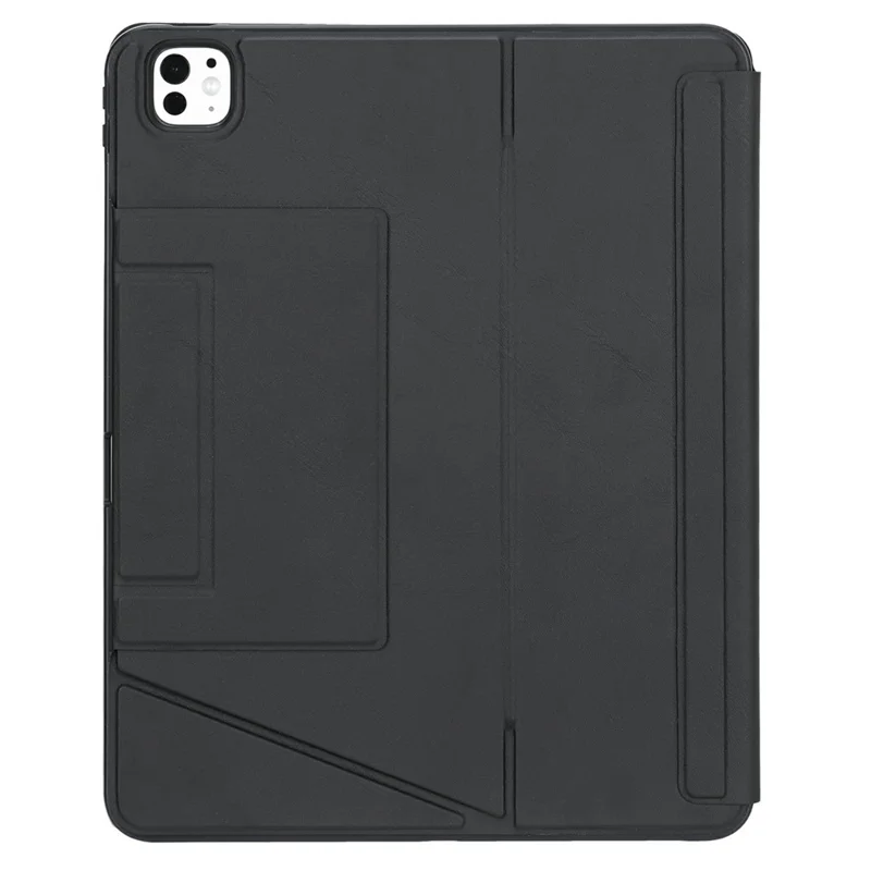 Para iPad Pro 13 (2024) Capa com Suporte de Teclado Bluetooth Destacável com Touchpad e Iluminação de Fundo - Preto