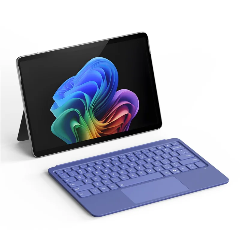 Teclado Bluetooth con retroiluminación para Microsoft Surface Pro de 12 pulgadas con panel táctil - Azul