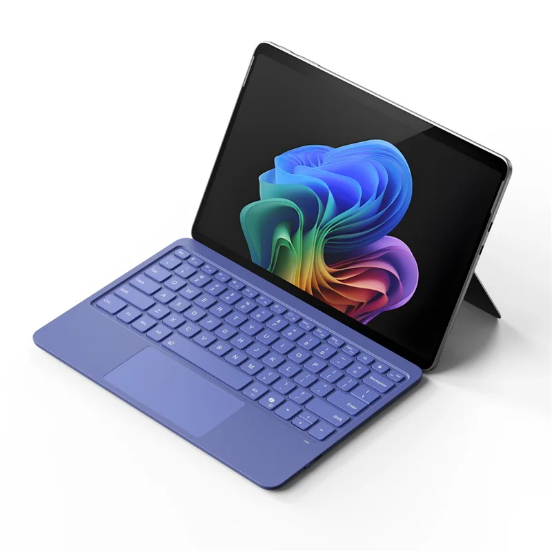 Teclado Bluetooth con retroiluminación para Microsoft Surface Pro de 12 pulgadas con panel táctil - Azul