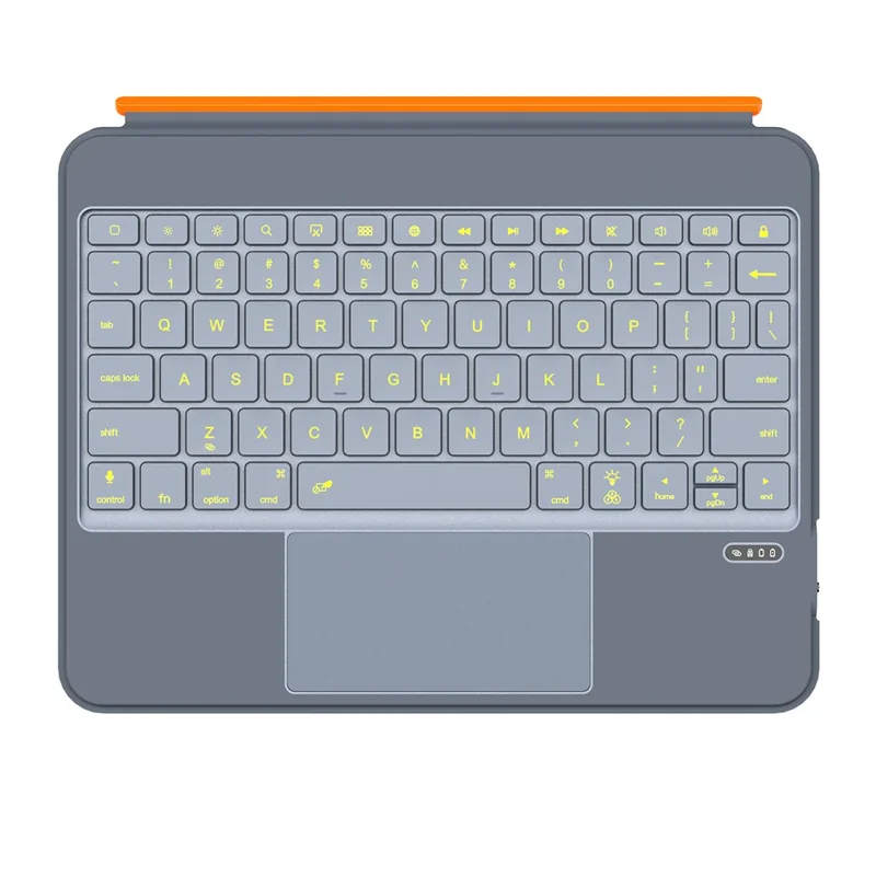 Étui clavier rétroéclairé TU3607 pour iPad Air 11 (2025) / (2024) / iPad (2025) / Air (2022) / (2020) / Pro 11 (2022) / (2021) / (2020) / (2018) / iPad 10.9 (2022) - Gris