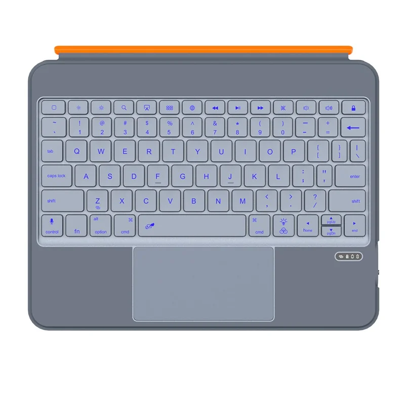 Étui clavier rétroéclairé TU3607 pour iPad Air 11 (2025) / (2024) / iPad (2025) / Air (2022) / (2020) / Pro 11 (2022) / (2021) / (2020) / (2018) / iPad 10.9 (2022) - Gris