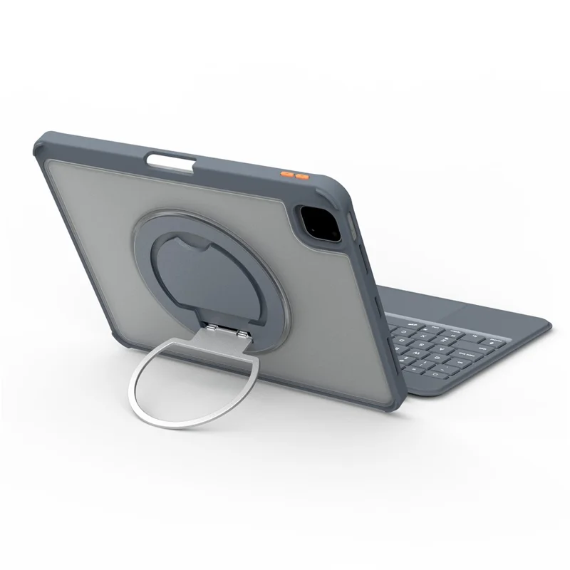 Étui clavier rétroéclairé TU3607 pour iPad Air 11 (2025) / (2024) / iPad (2025) / Air (2022) / (2020) / Pro 11 (2022) / (2021) / (2020) / (2018) / iPad 10.9 (2022) - Gris