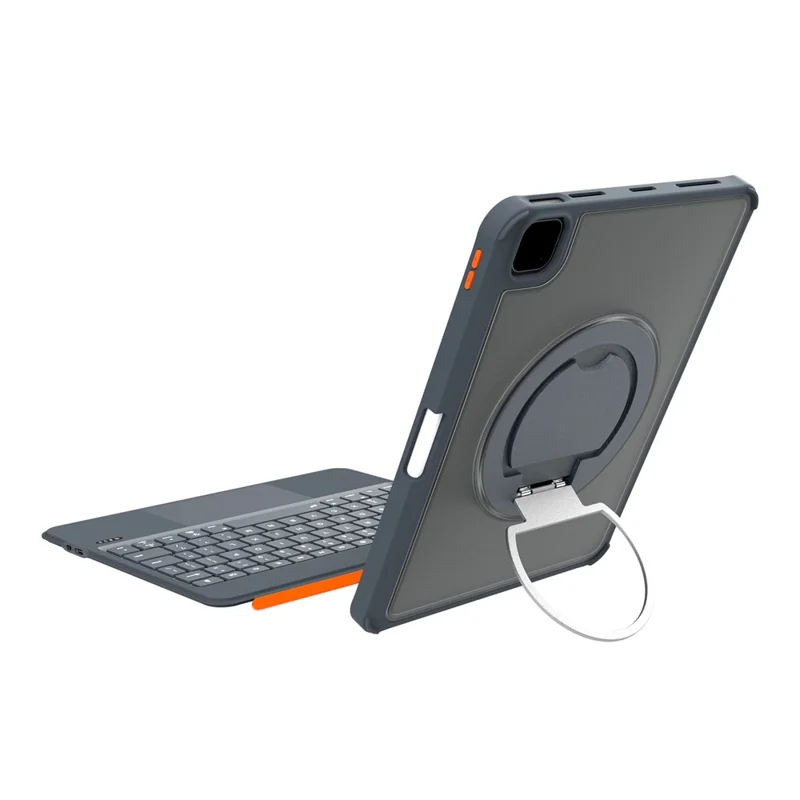 Étui clavier rétroéclairé TU3607 pour iPad Air 11 (2025) / (2024) / iPad (2025) / Air (2022) / (2020) / Pro 11 (2022) / (2021) / (2020) / (2018) / iPad 10.9 (2022) - Gris