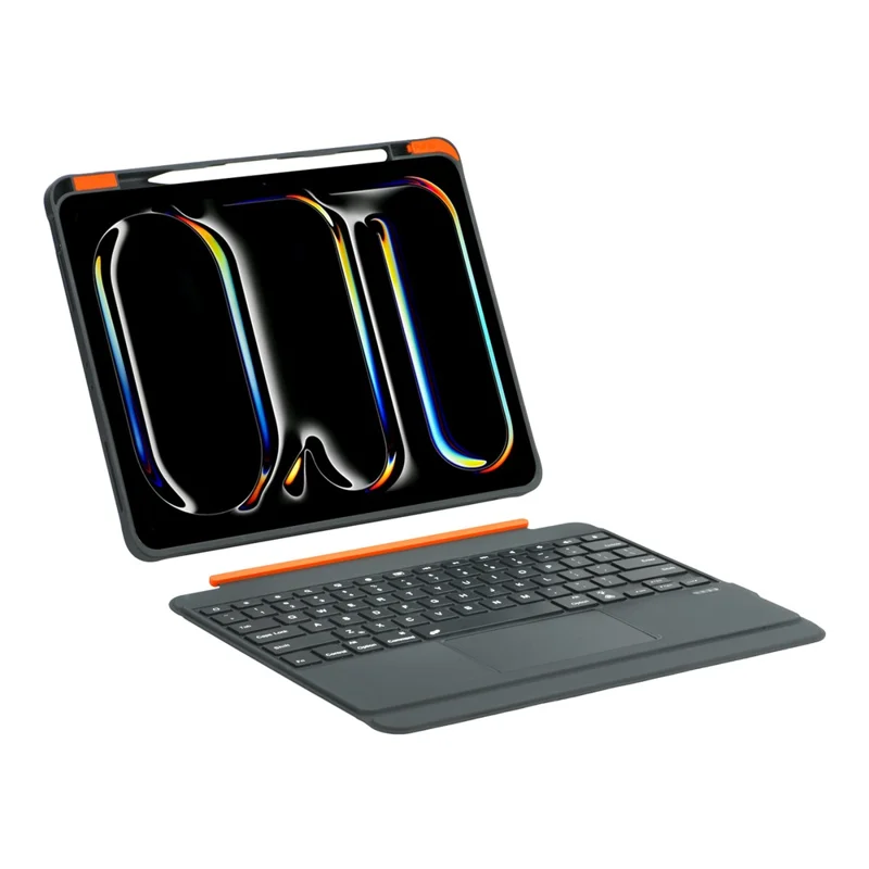 Funda de teclado magnético extraíble con soporte giratorio para iPad Air 13 (2025) / (2024) / iPad Pro 12.9 (2022) / (2021) / (2020) / (2018)