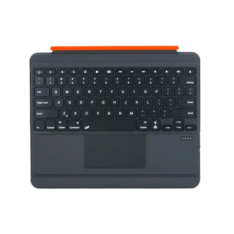 TU3609P For iPad Pro 13 (2024) Backlit Design Magnetic Detachable Keyboard Case with Rotating Stand