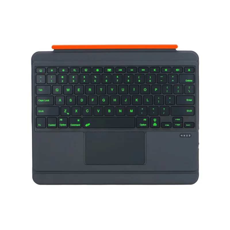 TU3609P For iPad Pro 13 (2024) Backlit Design Magnetic Detachable Keyboard Case with Rotating Stand