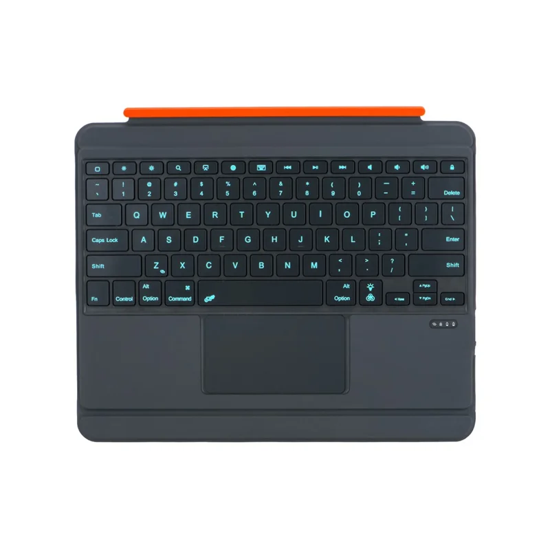 TU3609P For iPad Pro 13 (2024) Backlit Design Magnetic Detachable Keyboard Case with Rotating Stand