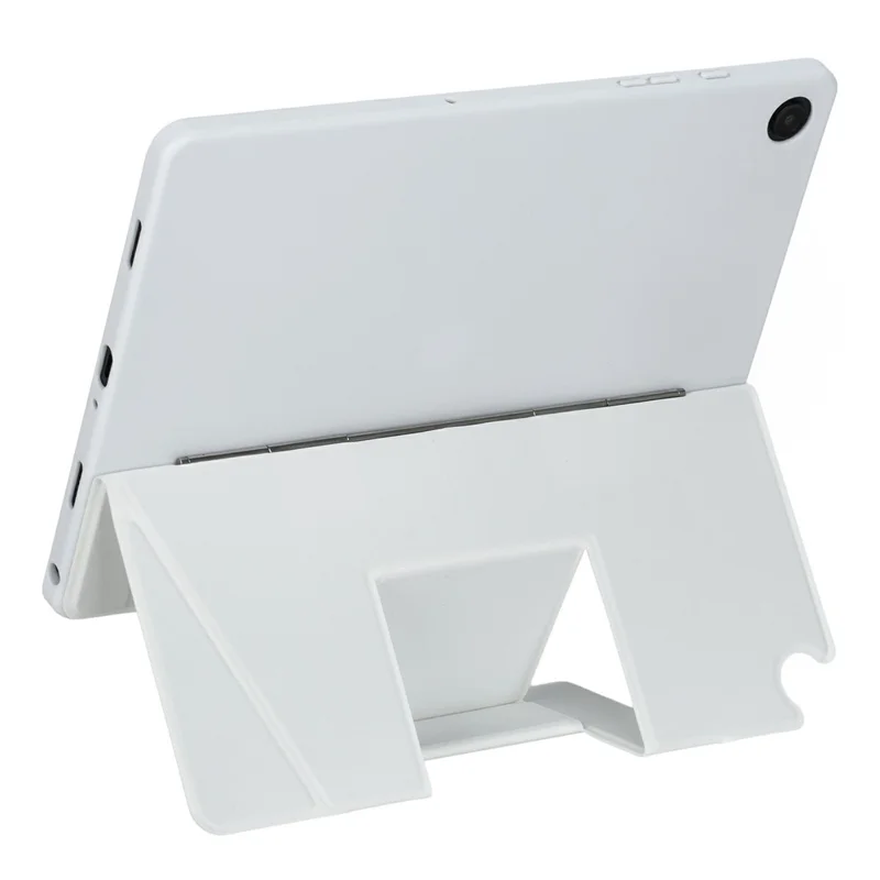 For Samsung Galaxy Tab A9+ X210 / X215 / X216 Floating Bluetooth-compatible Keyboard Stand Case with Backlit - White