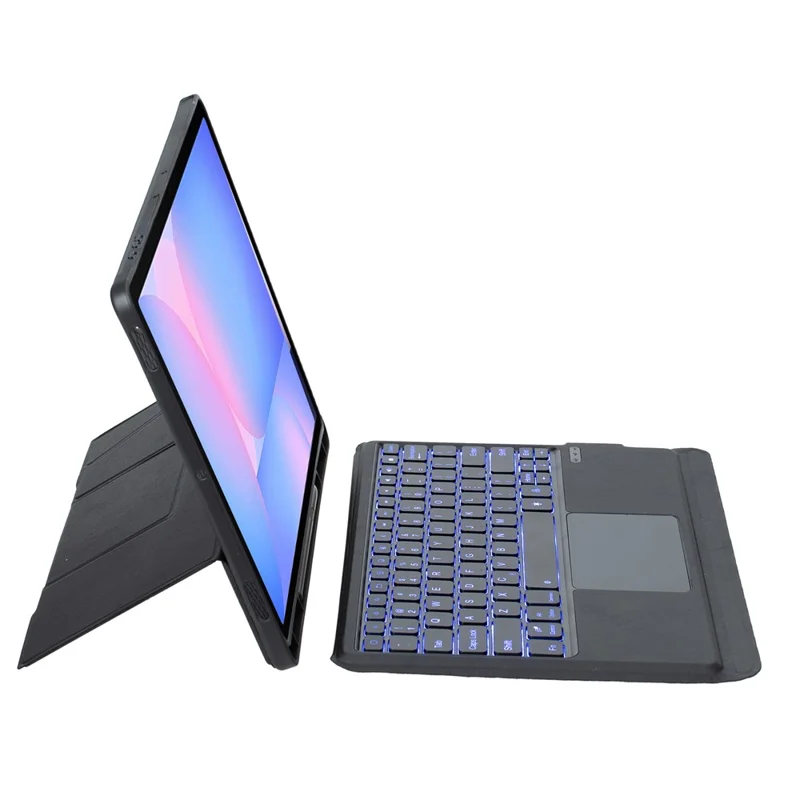 For Samsung Galaxy Tab S10 FE+ X620 / X626B Detachable Backlit Touchpad Keyboard Case Stand Cover